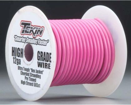 Tekin Silicon Power Wire 12awg 50 Pink