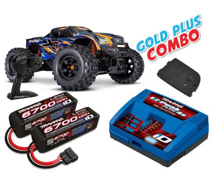 Traxxas X-Maxx 8S orange Belted Gold Plus Combo