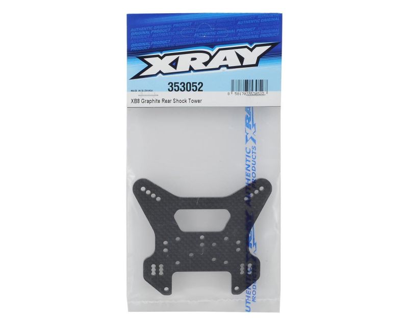 XRAY XB8 Stoßdämpfer Brücke hinten Carbon 3.5 mm