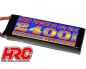 Preview: HRC Racing Akku LiPo 2S 7.4V 2400mAh 50C RC Car Micro HRC Power 2400 Ultra T Deans Kompatible Stecker