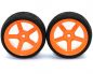 Preview: HRC Racing Reifen 1/10 Touring montiert 5-Spoke Orange Felgen 12mm Hex HRC Street-V II