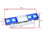 Preview: HRC Racing Lichtset 1/10 TC/Drift LED JR Stecker Polizei Dachleuchten V1 6 Blinkenmodus Blau Blau