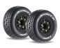 Preview: LOUISE SC Rocket Reifen M-Oval soft auf Felge schwarz mit tauschbare Radmitnehmer LOUT3228SB