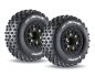 Preview: LOUISE SC Rock Reifen soft auf Felge schwarz mit tauschbare Radmitnehmer LOUT3229SB