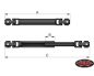 Preview: RC4WD Scale Steel Punisher Shaft V2 100mm - 130mm / 3.94 - 5.12