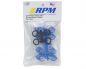 Preview: RPM Federklammern für Associated und HPI Dämpfer blau