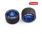 Preview: Sweep Road Crusher Onroad Belted tire Blue wheels 1/4 offset 146mm Diameter