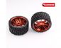 Preview: Sweep Terrain Crusher Offroad Beltedtire Red wheels 1/4 offset 146mm Diameter