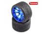 Preview: Sweep Road Crusher Onroad Belted tire Blue wheels 1/2 offset WHD 146mm Diameter SR-SRC1001BC