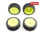 Preview: Sweep PIXEL Red soft X Pre-glued set tires Yellow wheels SR-SWPY-313RXP