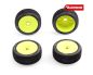 Preview: Sweep DEFENDER Blue Extra soft X Pre-glued set tires Yellow wheels SR-SWPY-314BXP
