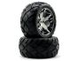 Mobile Preview: Traxxas Anaconda Reifen auf All Star Felge schwarz Chrom 12mm TRX3773A