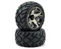 Mobile Preview: Traxxas Reifen auf schwarzer Chrom Felge vorne TRX3777A