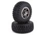 Preview: Traxxas SCT Split Spoke Reifen auf Felge schwarz chrome TRX6873T