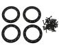 Preview: Traxxas Beadlock Rings schwarz 1.9 Alu mit Schrauben TRX8169T