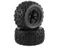 Preview: Traxxas Sledgehammer Reifen auf schwarzer 3.8 Felge montiert TRX9672