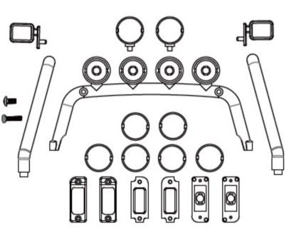 Absima Karosserie Teile für Truck Micro Crawler 1:18 AB-1010055