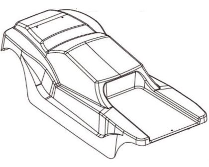 Absima PVC Truggy Karosserie 6S Design AB-1330372