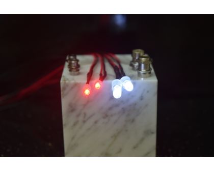 Absima LED Set weiß/rot mit Aluminium Halterung