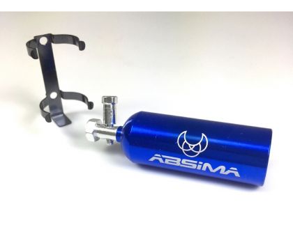 Absima Aluminium Lachgas Druckflasche blau