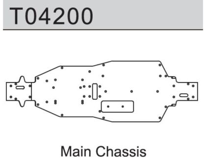 TeamC Chassisplatte TM4V2 1:10 4WD Comp. Buggy