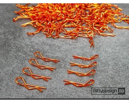 Bittydesign Karosserie Clips Kit 8 Stück orange BDYBC-8O