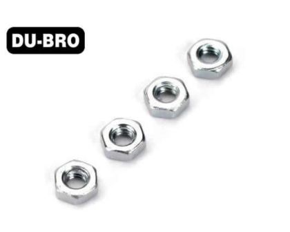 DU-BRO Nuts 2.5mm Hex Nuts 4 pcs per package