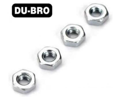 DU-BRO Nuts 4mm Hex Nuts 4 pcs per package
