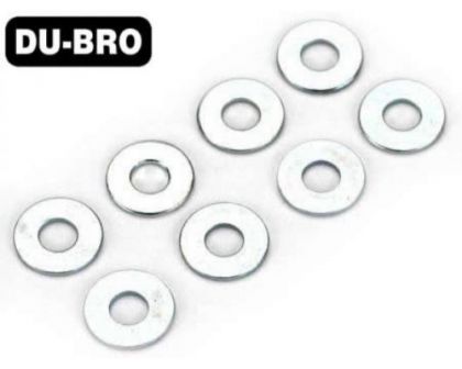 DU-BRO Washers 3mm Flat Washers 8 pcs per package