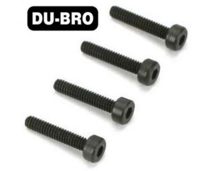 DU-BRO Screws 3mm x 8 Socket Head Cap Screws 4 pcs per package DUB2122