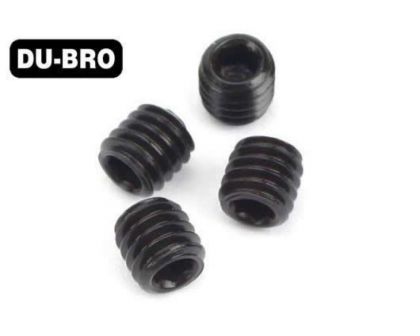DU-BRO Grub Screws 3mm x 5 Socket Set Screws 4 pcs per package
