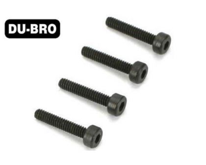 DU-BRO Screws 4.0mm x 18 Socket-Head Cap Screws 4 pcs per package