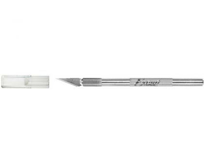 Excel Tools Werkzeug Messer K1 Light Duty Rund Aluminium mit Sicherheitskappe und 5 11 Klingen EXL15001