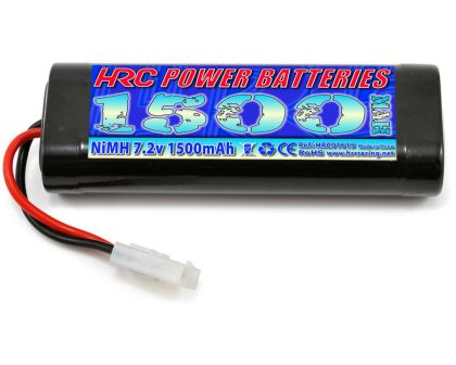 HRC Racing Akku 6 Zellen HRC Power Batteries 1500 NiMH 7.2V 1500mAh Stick Tamiya Stecker