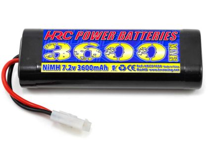 HRC Racing Akku 6 Zellen HRC Power Batteries 3600 NiMH 7.2V 3600mAh Stick Tamiya Stecker