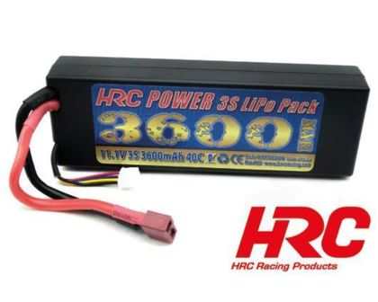 HRC Racing Akku LiPo 3S 11.1V 3600mAh 40C Hard Case Ultra-T