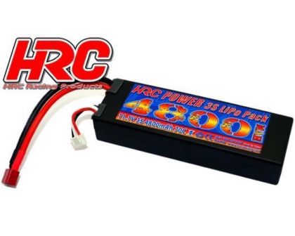HRC Racing Akku LiPo 3S 11.1V 4800mAh 70C RC Car HRC 4800 Hard Case Ultra T Deans Kompatible Stecker