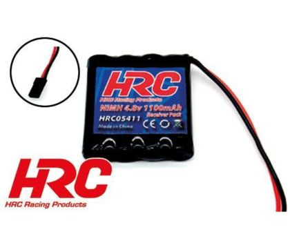 HRC Racing Akku 4 Zellen AAA 1100 Empfänger Akku 4.8V 1100mAh flach JR Stecker HRC05411F