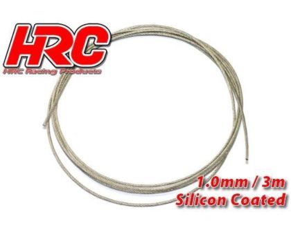 HRC Racing Stahlseil 1.0mm Silicone Coated soft 3m