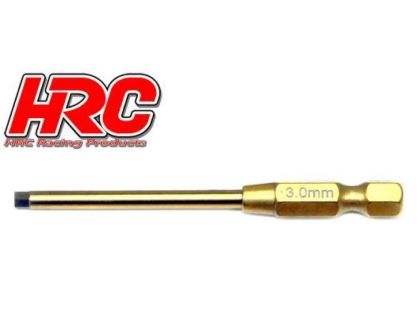 HRC Werkzeug HEX Werkzeugspitze für elektrische Schraubenzieher Titanium coated 3.0mm