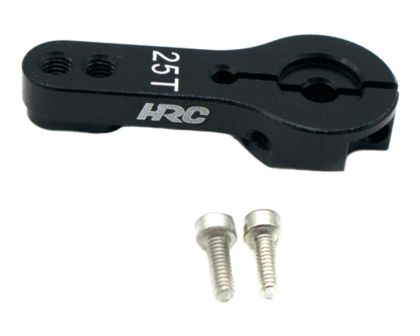 HRC Racing Servohebel Pro Aluminium Clamp Typ einarmig schwarz 25Z 35mm Futaba / Sävox / Power HD / Orion