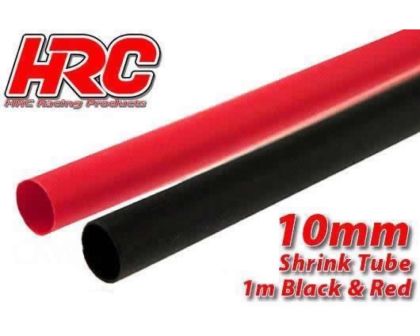 HRC Racing Schrumpfschlauch 10mm Rot und Schwarz 1m jede