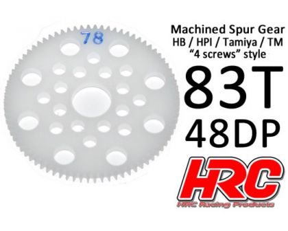 HRC Racing principal Engrenage 48dp LOW FRICTION fraisée Delrin HPI/HB/TAMIYA style 73z 