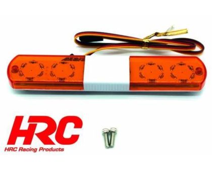HRC Racing Lichtset 1/10 TC/Drift LED JR Stecker Rettung Dachleuchten V3 Narrow orange