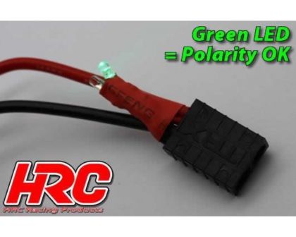 HRC Racing Fahr und Ladekabel mit Polarity Check LED 4mm Gold Stecker zu EC3 und Balancer Stecker