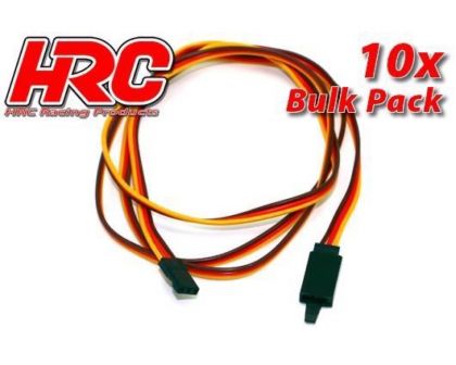 HRC Racing Servo Verlängerungs Kabel mit Clip Männchen/Weibchen JR typ 100cm Länge BULK 10 Stk.