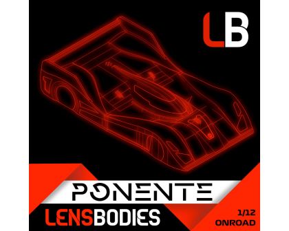 Lens Bodies Ponente 1/12 Karosserie Ultra Light Weight HRELB12PNT-UL
