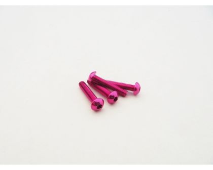 Hiro Seiko Rundkopfschrauben Alu 3x20mm pink