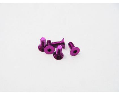 Hiro Seiko Senkkopfschrauben Alu 3x15mm purple