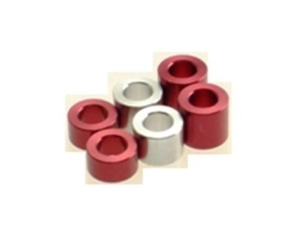 Hiro Seiko 3mm Alloy Spacer Set 3.0t/4.0t/5.0t Red